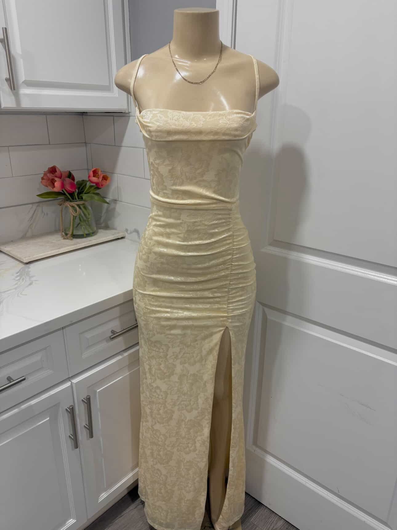 Light Yellow Beige Dress