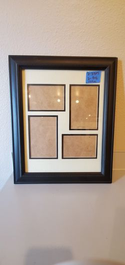11x14in black frame matting 4 openings