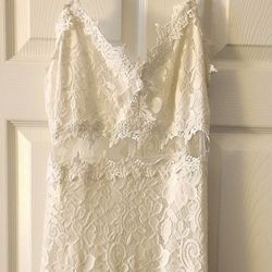 Womens White Lace Dress