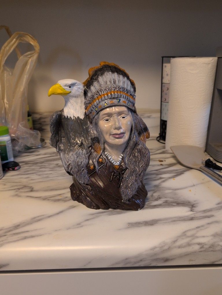 Indian And Bald Eagle