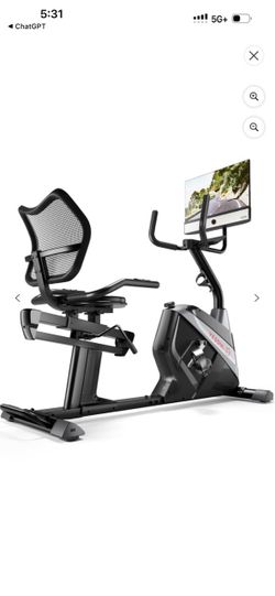 YESOUL J1 PLUS Smart Recumbent Exercise Bike with 21.5” FHD Screen – Open Box