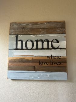 Rustic home Sign