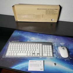 New Cimetech EasyTyping KF10 Wireless Keyboard and Mouse Combo, [Silent Scissor Switch Keys][Labor-Saving Keys] Ultra Slim Wireless Computer Keyboard 