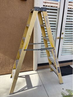 6 foot fiberglass Louisville double sided ladder
