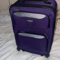 Purple Color Carry On Luggage 9X12” And 22” Inches Tall 