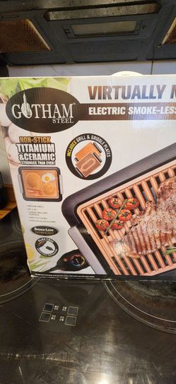 Electric smokeless grill/griddle