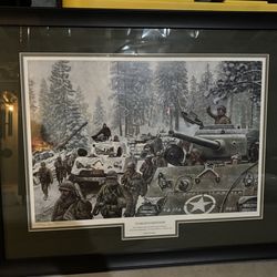 Don Stivers “To Relieve Bastogne” Framed Print