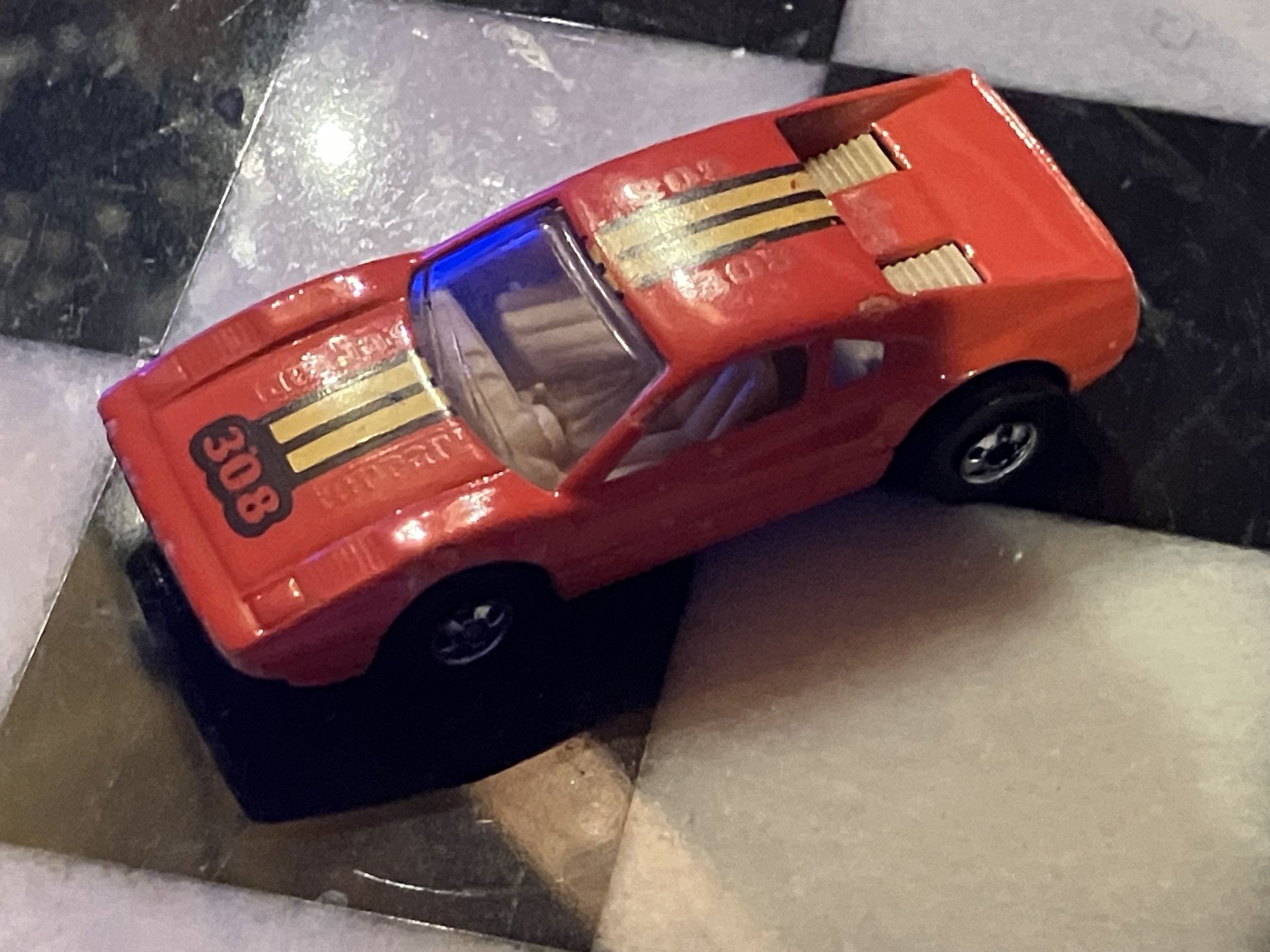 Vintage / Rare 1977 Ferrari 308 Hot Wheels By Mattel