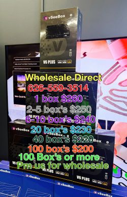 Vsee box V6 Plus new sealed 1 year warranty v see box superbox super box