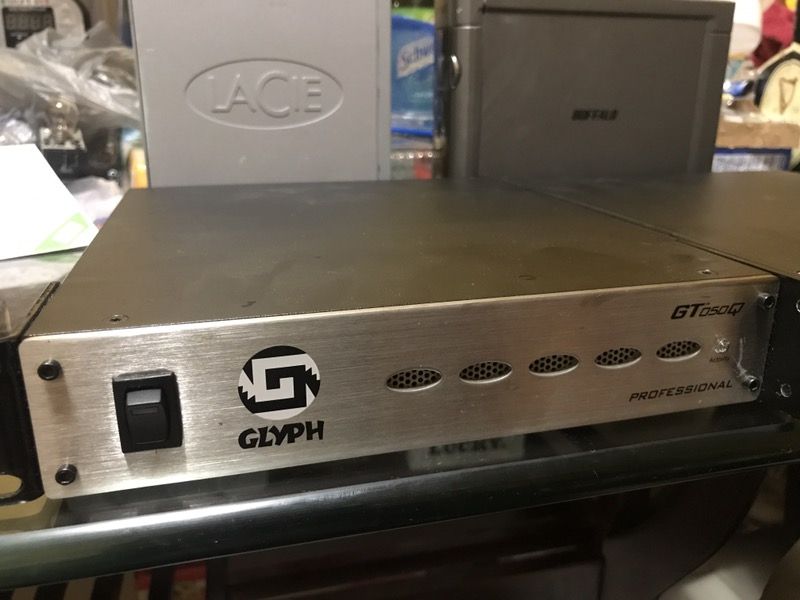 2 Glyph Gt050q 500Gb With Rack Mount. Professional External Hard Drive