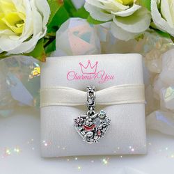 Adorable Charm 925 silver for Pandora moments bracelet.