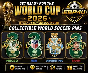 Soccer pins. Limited edition World Cup