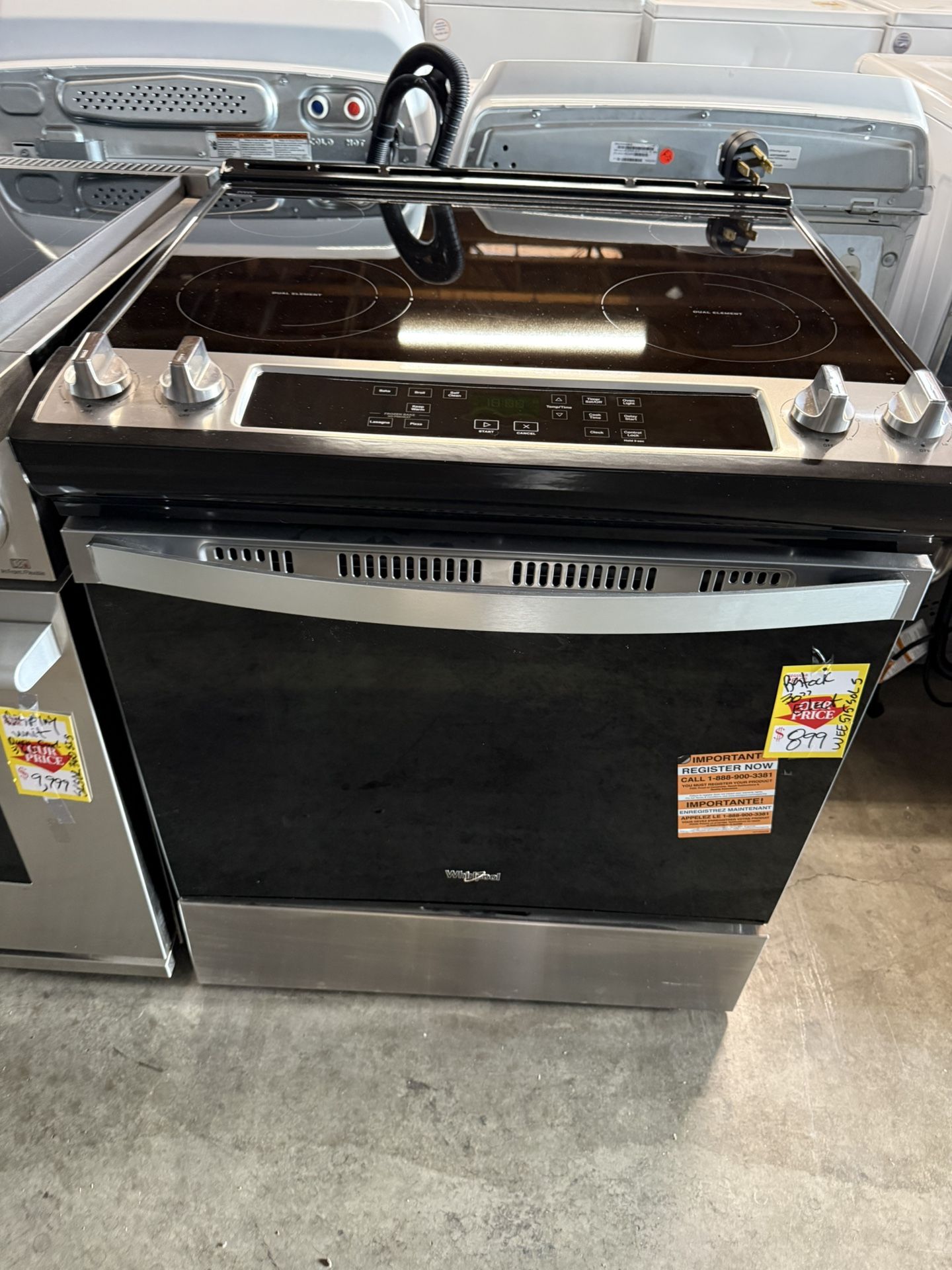Whirlpool 30” Stainless Steel Freestanding Electric Range