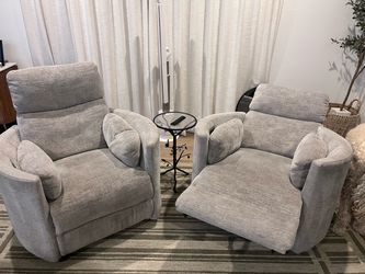 Rayna Dove Grey Power Swivel Glider Recliners