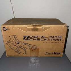 Digital Check TellerScan 215 Countertop USB Check Scanner + AC Adapter