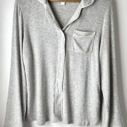 Gray Sleep Top, Medium 