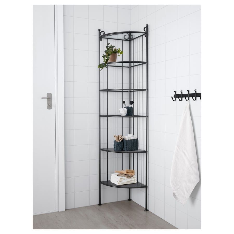 IKEA Corner Shelf Glass And Metal