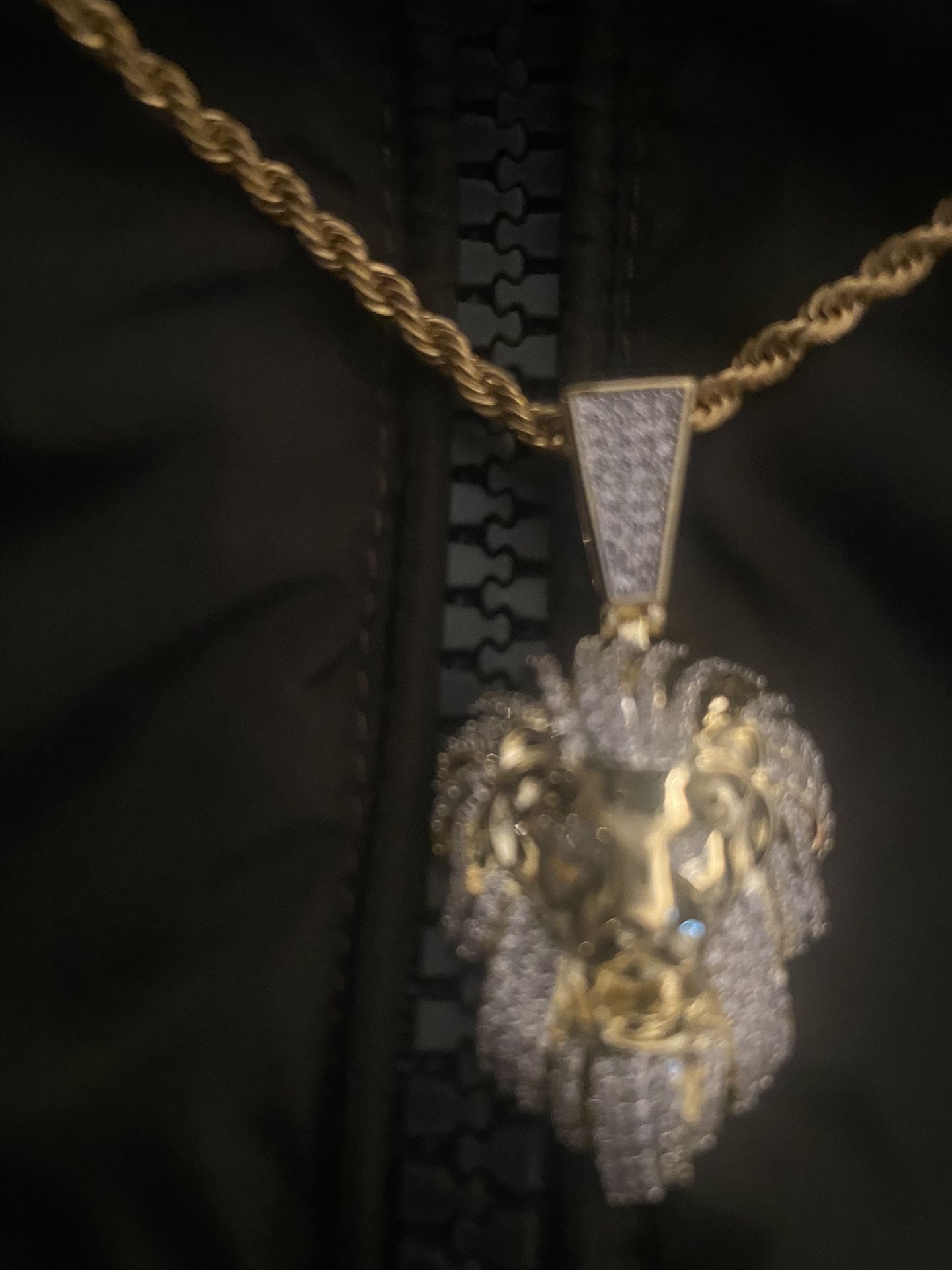 High Quality Small Lion Pendant And Chain