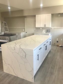 110”x 26” Prefab Countertops Calaccata Version