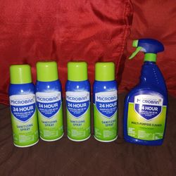 MICROBAN  Sanitizing  Sprays AND Multipurpose Cleaner $5  Each 
