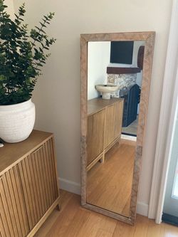 Wood Framed Floor Mirror