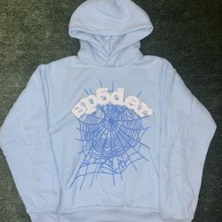 Sky Blue Sp5der Hoodie Size Medium BRAND NEW SEND BEST OFFER