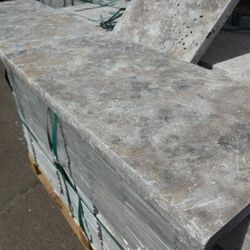 TRAVERTINE POOL COPING  SILVER, WALNUT, PAREDON, QUARTZITE