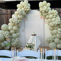 Balloon garland backdrop panels