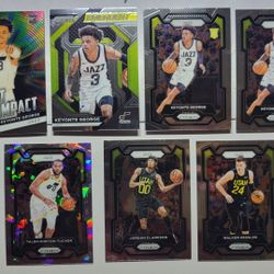 2023-24 Panini NBA Prizm Basketball Jazz Collins Red Pulsar Keyonte George RC