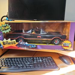 Mattel 1966 Batmobile Classic With Action Figures!