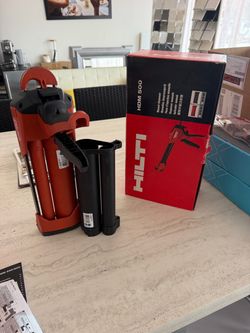 Hilti HDM 500 Manual Adhesive Dispensing Caulk Gun w/ Case & Box