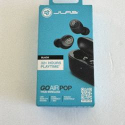 JLab Go Air Pop+ Tones True Wireless Earbuds, in Ear Headphones, Bluetooth Earphones, 35H Playtime Ear Buds, Bluetooth Earbuds with Microphone, USB-C 