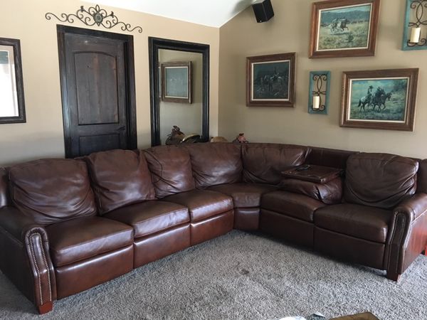 Louis Shanks Leather Sectional Sofa For Sale In Austin Tx Offerup