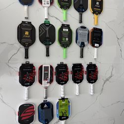 Entire pickleball paddle collection