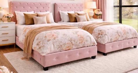 Brand new twin size pink beds each