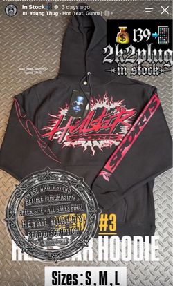 Hellstar Sports Graphic Hoodie Black
