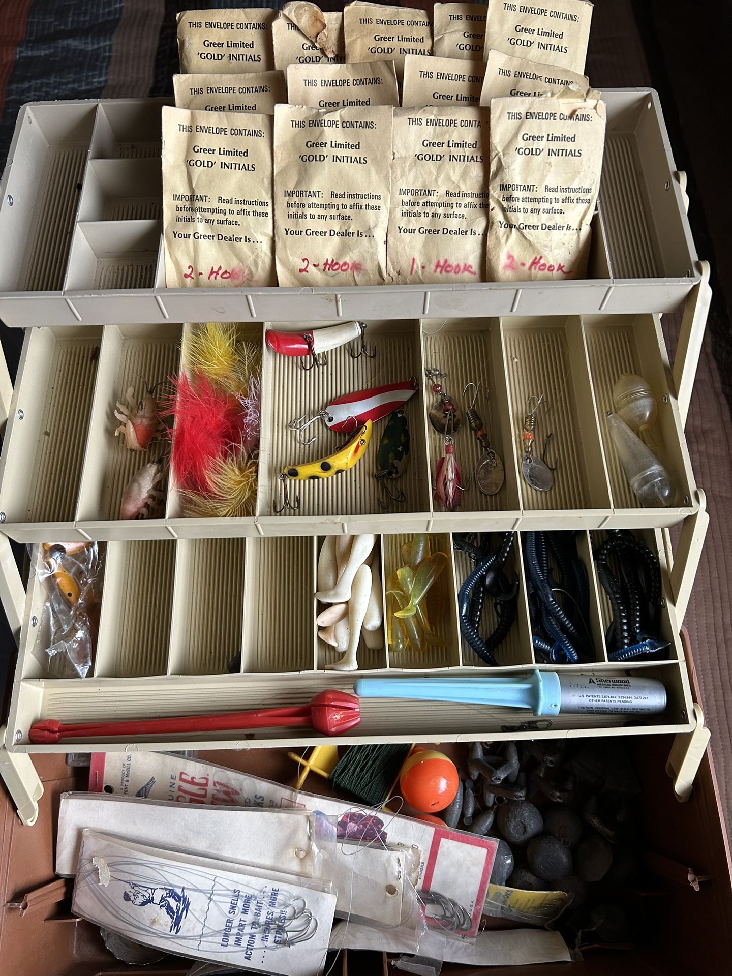 Vintage Plano Tackle Box And Tackle