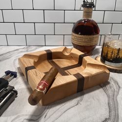 Custom Hardwood Cigar Ashtray