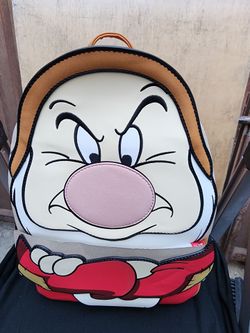 Loungefly Disney Snow White Grumpy Cosplay Exclusive Mini Backpack, NWT