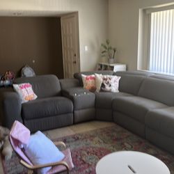 5 seat couch, 3 that are reclining