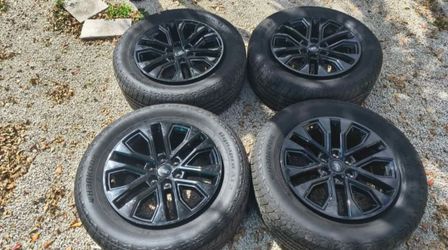 FORD F150 PLATINUM 20' GLOSS BLACK  WHEELS TAKEOFFS