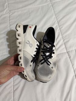 On Running White and Black Women's Running Sneakers