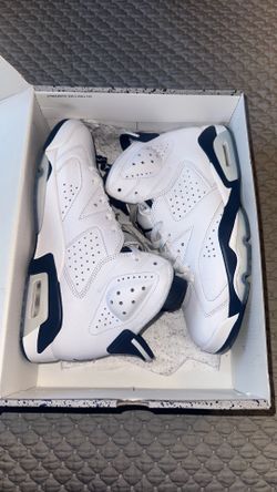 Navy blue Jordan 6s