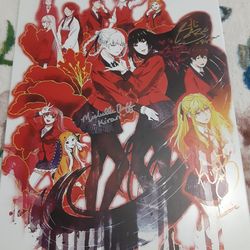 Autographed Kakegurui Anime Metal Displate