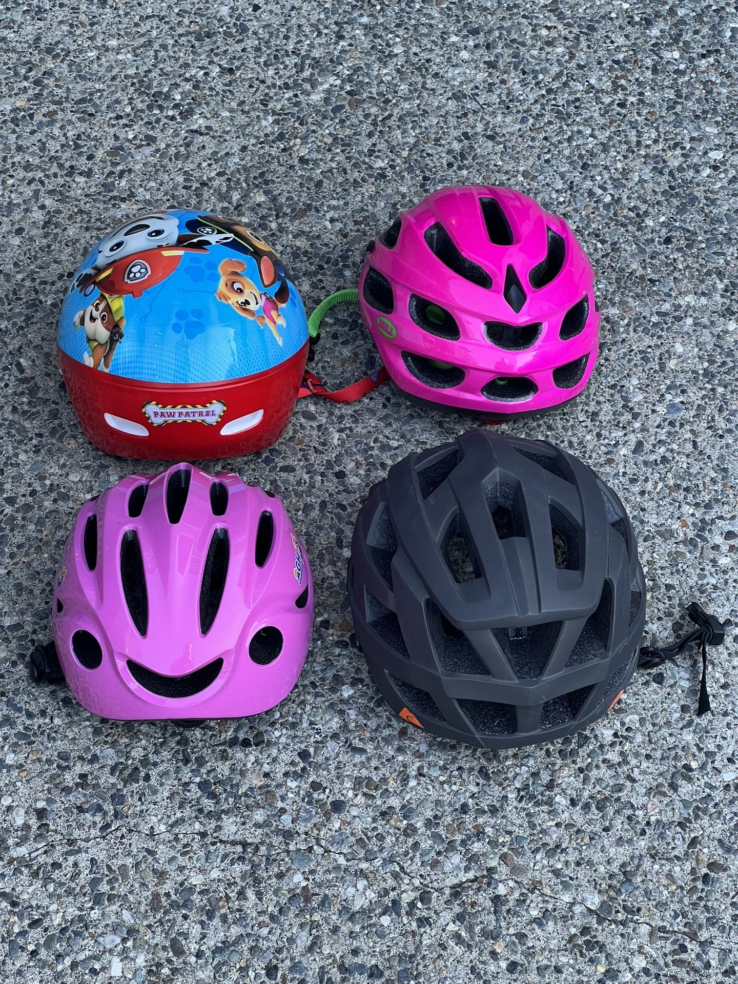 Bike helmets adult sizes and kids $15 for each