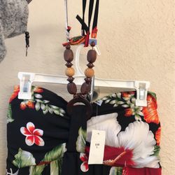 Women’s Hawaiian Dress- Long Size L- NWT