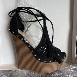 Lace Up Wedges 
