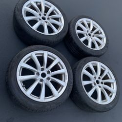4 — 225/45zr18 5x114.3 5x4.5 Stock Infiniti G35 G37 Q50 350z Altima Sentra Civic Camry Accord Tacoma Wheels Rims Good Tires