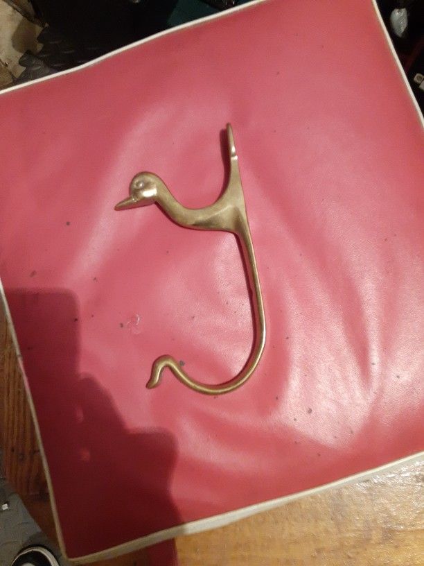 Brass Duck Coat Rack