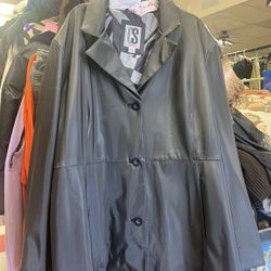 CS Signature Faux Leather Jacket